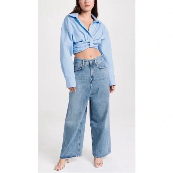 Agolde Temor Valeria balloon leg denim,All Products : American Fashion Style Bags On Sale